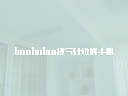huahulan燃?xì)庠罹S修手冊