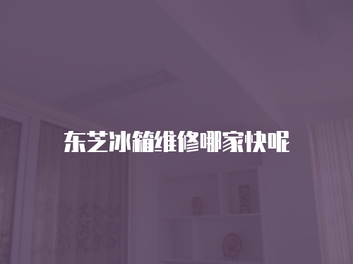 東芝冰箱維修哪家快呢