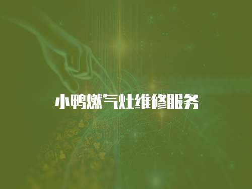 小鴨燃氣灶維修服務
