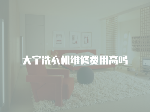 大宇洗衣機維修費用高嗎