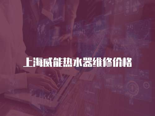 上海威能熱水器維修價格