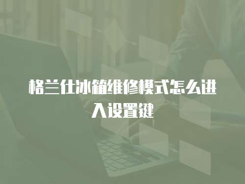 格蘭仕冰箱維修模式怎么進入設置鍵