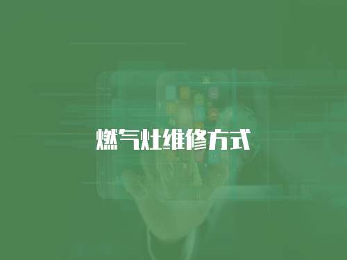 燃?xì)庠罹S修方式