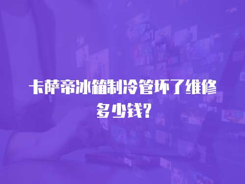 卡薩帝冰箱制冷管壞了維修多少錢？