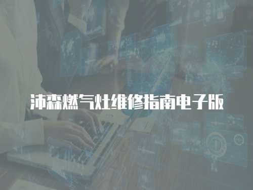 沛森燃氣灶維修指南電子版