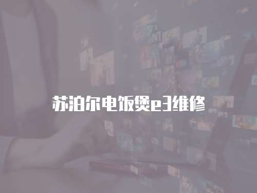 蘇泊爾電飯煲e3維修