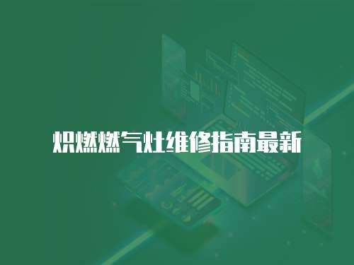 熾燃燃?xì)庠罹S修指南最新
