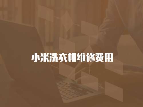小米洗衣機維修費用