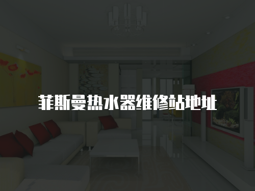 菲斯曼熱水器維修站地址