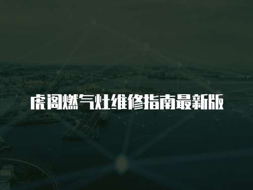 虎閣燃?xì)庠罹S修指南最新版