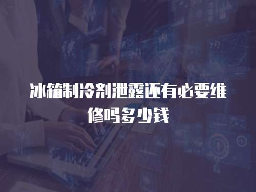 冰箱制冷劑泄露還有必要維修嗎多少錢