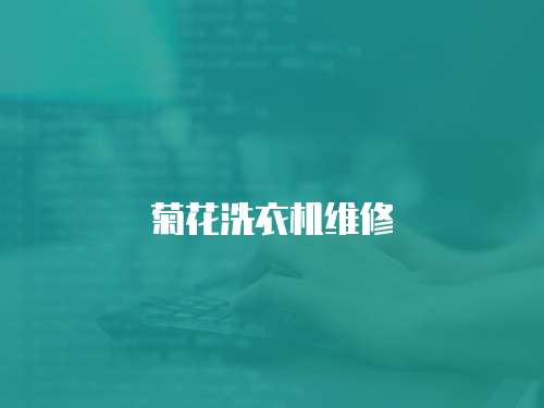 菊花洗衣機(jī)維修
