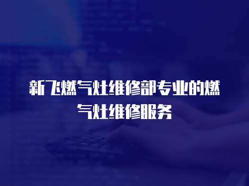 新飛燃氣灶維修部專業的燃氣灶維修服務