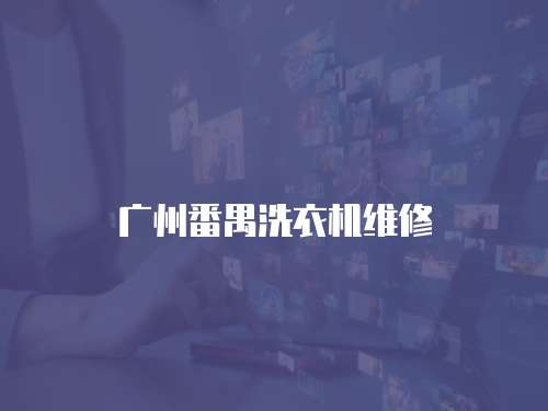 廣州番禺洗衣機維修