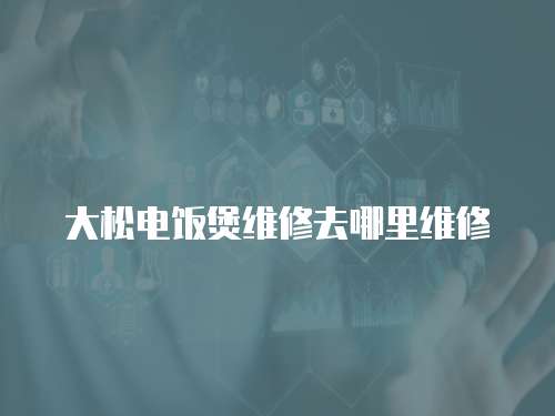 大松電飯煲維修去哪里維修