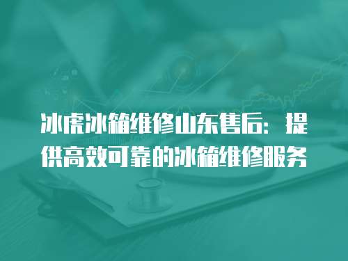 冰虎冰箱維修山東售后：提供高效可靠的冰箱維修服務