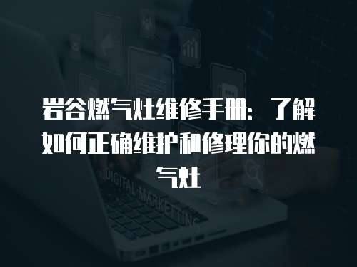 巖谷燃氣灶維修手冊：了解如何正確維護和修理你的燃氣灶