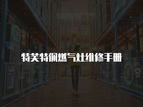 特芙特佩燃氣灶維修手冊