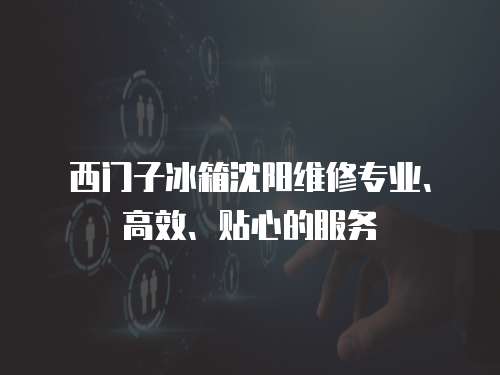 西門子冰箱沈陽維修專業、高效、貼心的服務