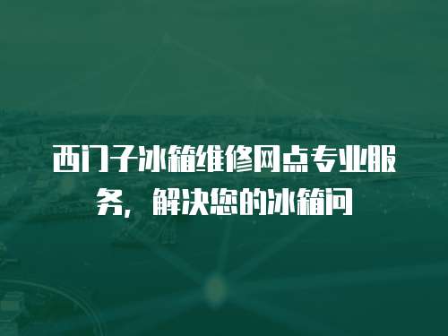 西門子冰箱維修網點專業服務，解決您的冰箱問