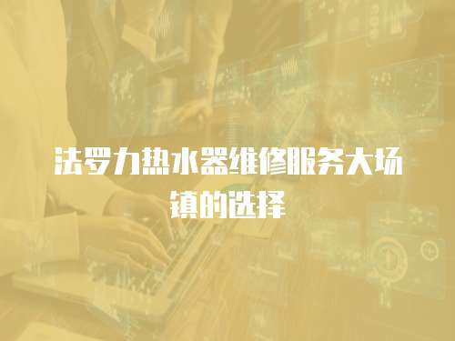 法羅力熱水器維修服務(wù)大場鎮(zhèn)的選擇