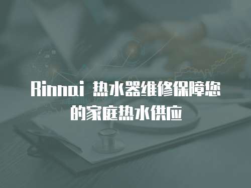 Rinnai 熱水器維修保障您的家庭熱水供應(yīng)