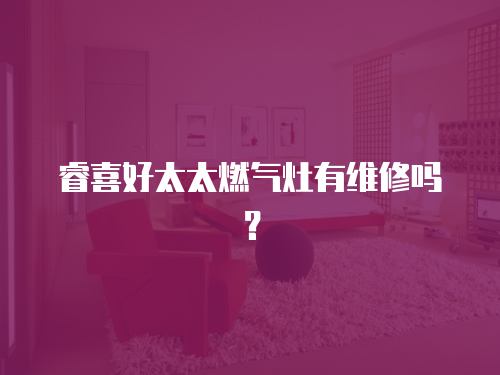 睿喜好太太燃氣灶有維修嗎？