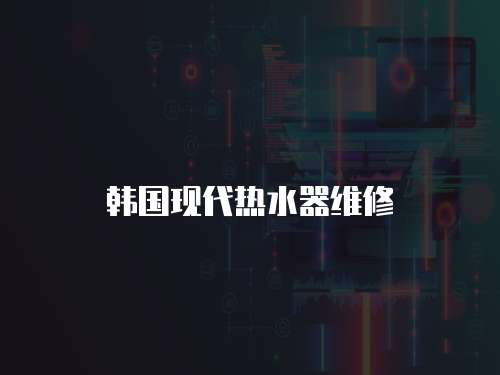 韓國現代熱水器維修