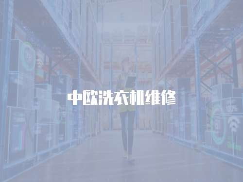 中歐洗衣機維修