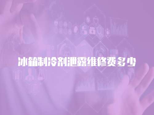冰箱制冷劑泄露維修費多少