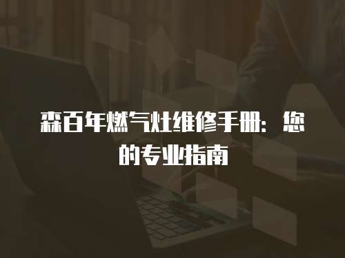 森百年燃氣灶維修手冊：您的專業指南