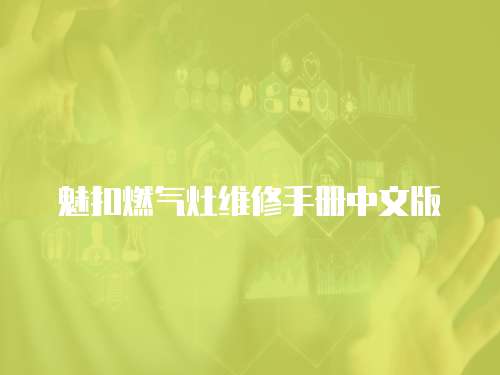 魅扣燃?xì)庠罹S修手冊中文版