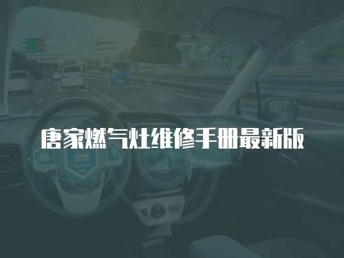 唐家燃?xì)庠罹S修手冊最新版