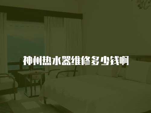 神州熱水器維修多少錢啊
