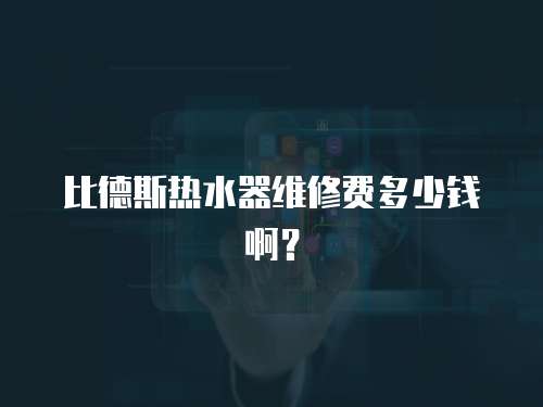 比德斯熱水器維修費多少錢啊？