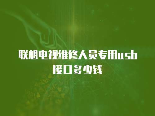 聯想電視維修人員專用usb接口多少錢
