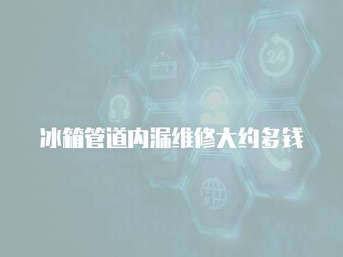 冰箱管道內漏維修大約多錢