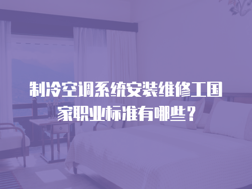 制冷空調(diào)系統(tǒng)安裝維修工國家職業(yè)標準有哪些？