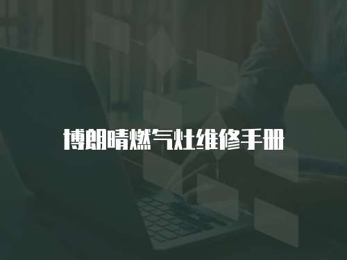 博朗晴燃氣灶維修手冊