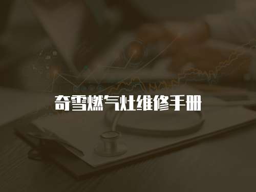奇雪燃?xì)庠罹S修手冊(cè)