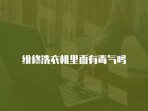 維修洗衣機(jī)里面有毒氣嗎