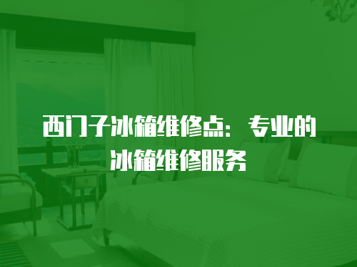西門子冰箱維修點：專業的冰箱維修服務