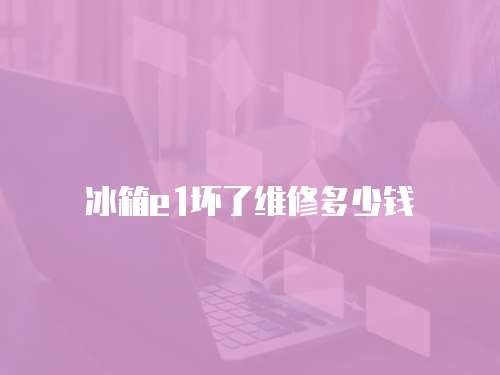 冰箱e1壞了維修多少錢