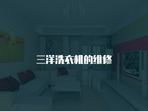 三洋洗衣機的維修