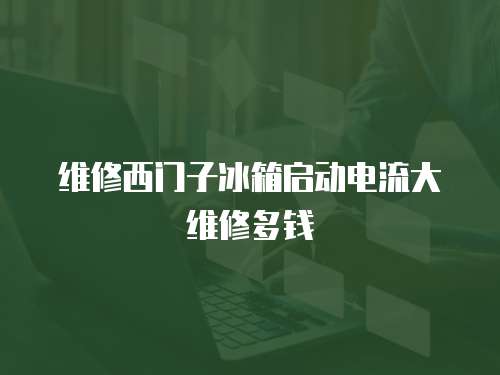 維修西門子冰箱啟動電流大維修多錢