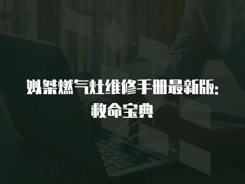 姒桀燃氣灶維修手冊最新版: 救命寶典