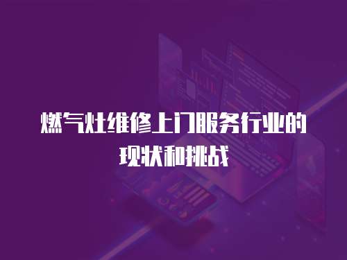 燃?xì)庠罹S修上門服務(wù)行業(yè)的現(xiàn)狀和挑戰(zhàn)