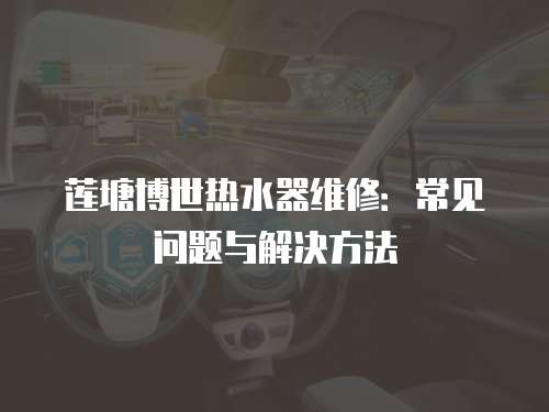 蓮塘博世熱水器維修：常見問題與解決方法