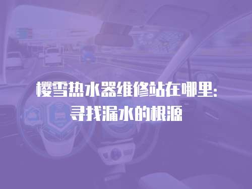櫻雪熱水器維修站在哪里：尋找漏水的根源