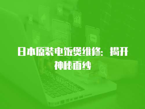日本原裝電飯煲維修：揭開神秘面紗